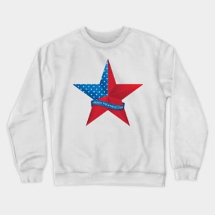 veterans day with american Crewneck Sweatshirt